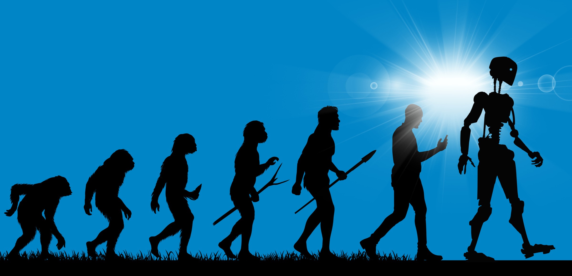 Imagen representativa de la evolución de la inteligencia artificial